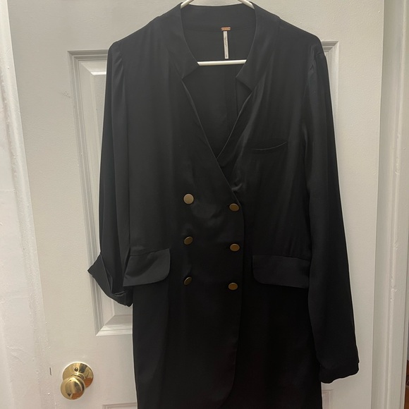 Free People Black Tuxedo Dress - Picture 5 of 13